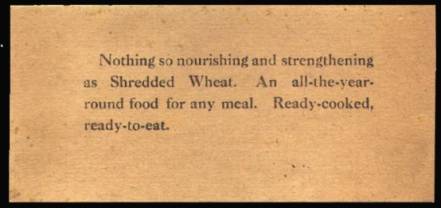 Slogan Cards | Shredded Wheat Collectors' Website